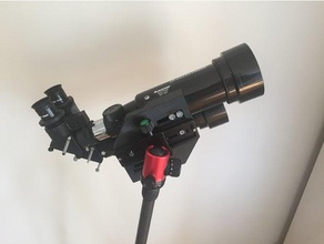 buildastronomy binocolo utilizzando due 70mm di viaggio ambiti fisica 3d print model - Mito3D