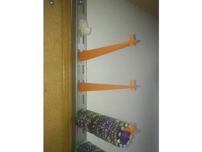 track shelf hanger organization 3d print model - Mito3D