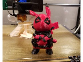 deadpool pikachu pikapool singolo estrusore versione creature 3d print model - Mito3D