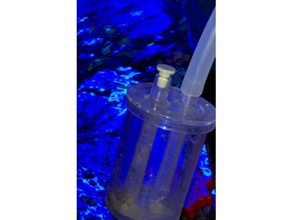 succionador de aire, silenciador enchufe super pulpo arrecife sro hobby agua salada 3d print model - Mito3D