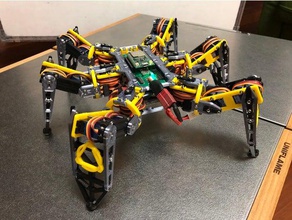 hexápodo v21 la robótica 3d print model - Mito3D