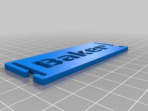 baker molle nombre de la placa deporte al aire libre personalizado 3d print model - Mito3D