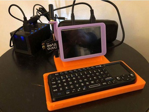 raspberry pi dts scanner stand le bricolage clavier écran rtl-sdr waveshare 35 3d print model - Mito3D