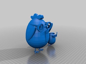 joyful chicken animals 3d print model - Mito3D