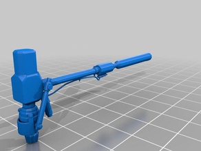 super sledge scans replicas fallout 4 hammer post-apocalyptic sledgehammer wasteland 3d print model - Mito3D