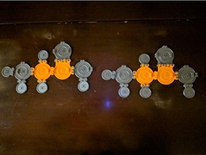 réticulable atomes de la physique l'astronomie biochimie l'éducation sciences jouet éducatif des particules 3d print model - Mito3D