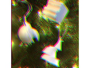 glitch christmas decor 3d-drucken Weihnachts-Dekoration Weihnachten ornament Weihnachtsbaum geometrie math Mathe-Kunst parametric 3d print model - Mito3D
