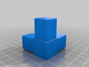 165mm square tube corner20mm other customized 3d print model - Mito3D