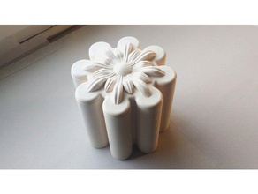 recipiente de almofadas algodão casa banho 3d print model - Mito3D