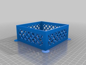 square parametric container containers customized 3d print model - Mito3D