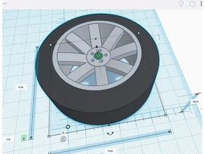 phone holder tyre mobile iphoneholder smartphoneholder 3d print model - Mito3D
