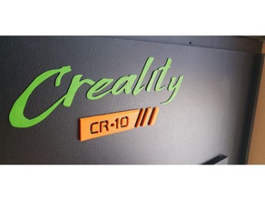 Tippfehler creality cr10 Zeichen logos 3d print model - Mito3D