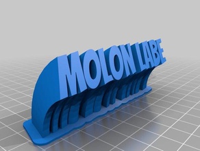lua labe varrendo a placa com o nome office personalizado 3d print model - Mito3D