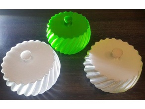 tigela com tampa recipientes uma de doces lanche recipiente armazenamento doce 3d print model - Mito3D