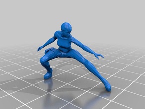 metroid other samus crouch pose toy game accessories 3d print model - Mito3D