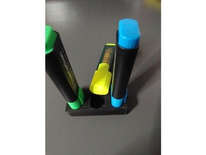 highlighter stand 3d printing holder 3d print model - Mito3D