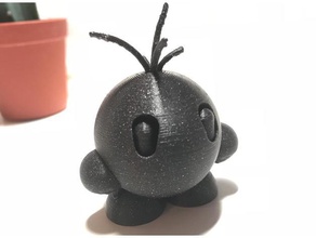 peludo hombre criaturas lindo figura poco la ronda pequeño dulce 3d print model - Mito3D