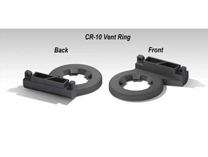 cr-10 de ventilación anillo 3d la impresora partes ventilador conducto creality cr-10s 3d print model - Mito3D