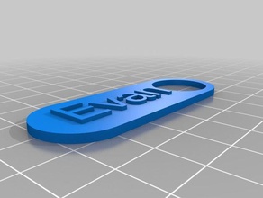 evan Schlüsselanhänger angepasst 3d print model - Mito3D