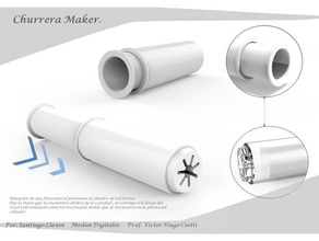 churros maker 3d impressão ferramenta de cozinha máquina 3d print model - Mito3D