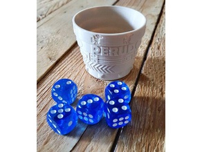 gobelet perudo extension dice cup liar 3d print model - Mito3D