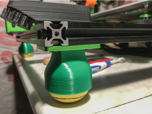 tevo tornado cr-10 Antivibrations-Beine 3d Drucker Teile anti-vibration ball cr10 creality cr 10 Dämpfer Hund Spielzeug Fuß 3D print model - Mito3D