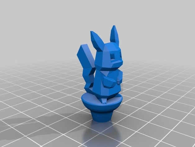 pikachu bouton ender 3d de l'impression extrudeuse 3D print model - Mito3D