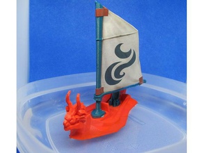 floating king red lions toy game accessories legend zelda nintendo wind waker 3d print model - Mito3D
