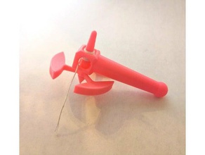 spinning-orbital-tops launcher mechanisch ist Spielzeug 3d print model - Mito3D