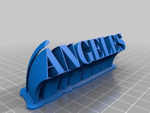 angeles office customized 3d print model - Mito3D