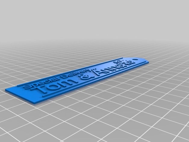 meine maßgeschneiderte Geschenk-tag-Schneeflocke tom anna Zeichen logos 3D print model - Mito3D