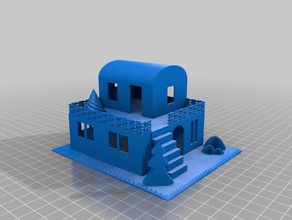 house two floors household 3d print model - Mito3D