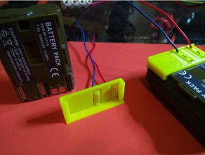 bp-511 connector camera battery holder bp511 bp511a cannon openscad 3d print model - Mito3D