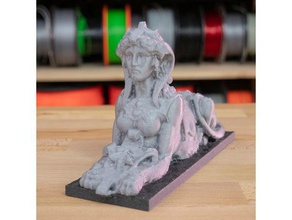 sphinx Fotogrammetrie-scan durchsucht Replikate blender 3d print model - Mito3D