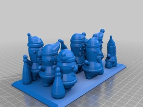benim de santa claus9 rastgele özelleştirilmiş heykeller 3d print model - Mito3D