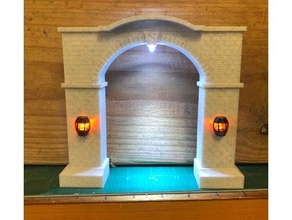 gauge train tunnel entrance mechanical toys fastrack lionel 3d print model - Mito3D