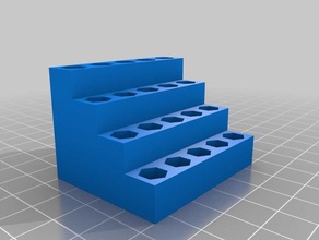 4x4 merdiven bitholder aracı sahipleri kutuları özelleştirilmiş 3d print model - Mito3D