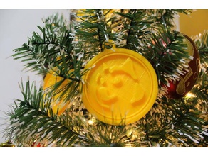 doge xmas tree decor christmas ornament decoration dogecoin decorations 3d print model - Mito3D