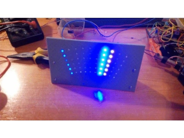 led vu-metre panel lm3915 elektronik ses göstergesi vu metre vumeter 3D print model - Mito3D