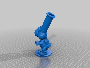 yoshi bong 3d de l'impression la pipe à eau 3d print model - Mito3D