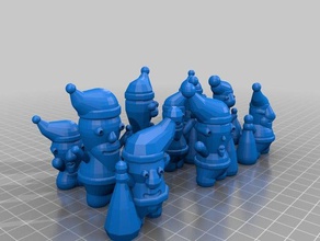 il mio personalizzata di babbo natale 9random anche sculture 3d print model - Mito3D