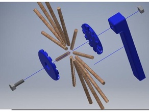 diamond weave coil jig crystal radio 3d printing antenna electronics 3d print model - Mito3D