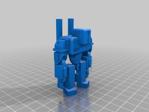 robot humanoide d-13 3 d la impresión de articulación articulado máquina movimiento bienes muebles scifi día acción gracias 3d print model - Mito3D