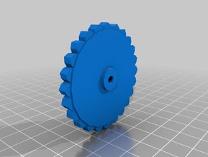 big leveling wheel 3d printer parts adjusting thumbwheel anet a8 mods upgrade bed heatbed heated m3 3d print model - Mito3D