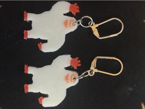 abominable snowman earrings christmas cool fashion holiday 3d print model - Mito3D