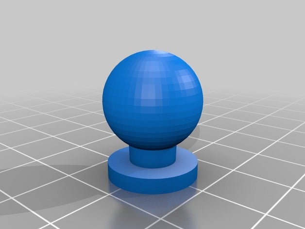 mon personnalisés boule-et-douille de montage balle 16 flange15 ménage 3D print model - Mito3D