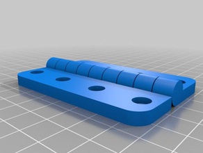 2x3 paramétrico de la bisagra partes personalizado 3d print model - Mito3D