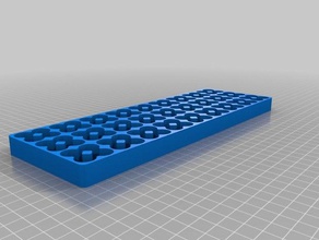 108 cell aa tray holder organization customized 3d print model - Mito3D