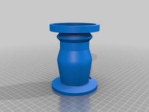 titular de la vela decoración candelero apagador 3d print model - Mito3D