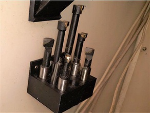 12 inch 9 position wall mount boring tool holder machine tools jet bd920n kisssys 3d print model - Mito3D